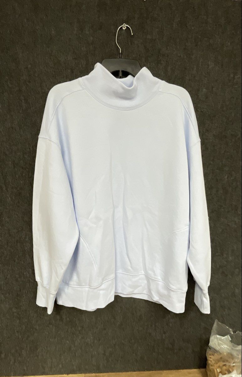 OFFLINE by Aerie Women's Light Blue Oversized Mock Neck Sweatshirt Sz M