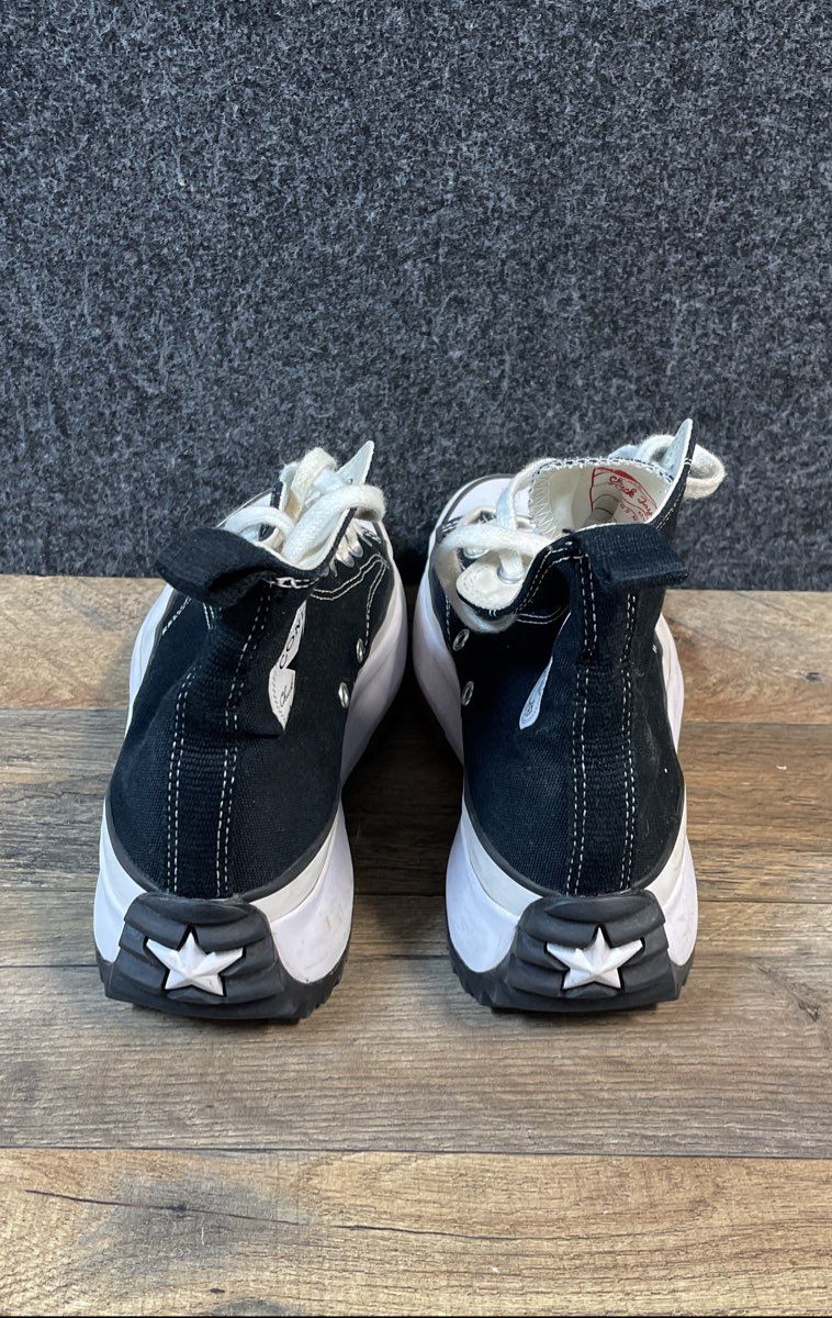 Converse Run Star Hike High Top Black White Gum Platform Sneakers Size 7.5