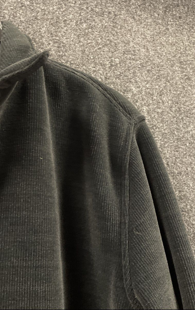 Kenneth Cole Active Men's Black Ribbed Fleece Mock Neck Snap Shirt Jacket Sz L