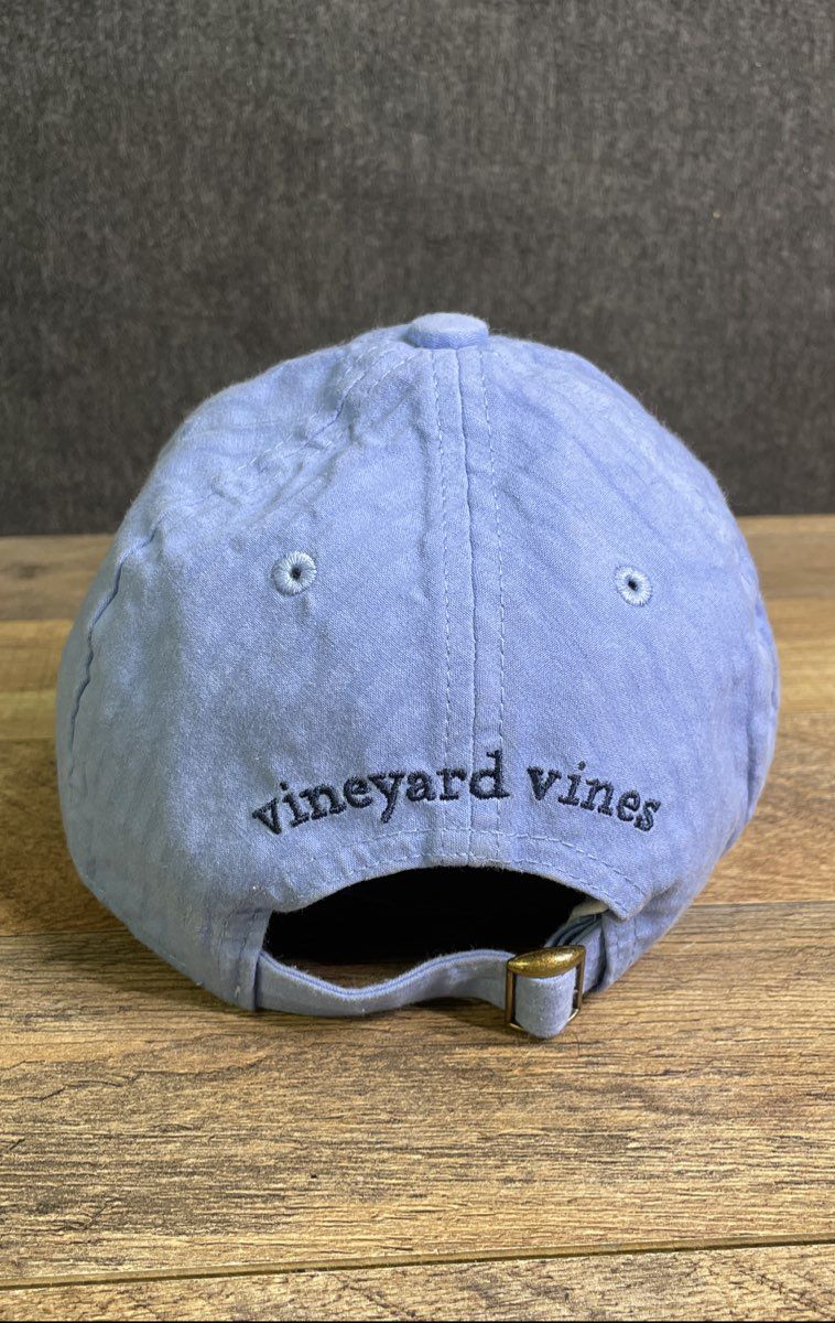 Vineyard Vines Light Blue Whale Logo Adjustable Baseball Hat