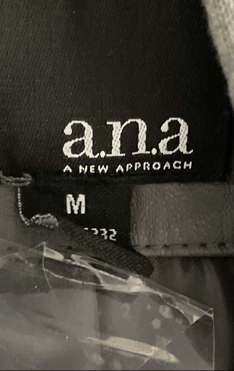 a.n.a Women's Gray Faux Leather Moto Jacket with Hoodie Size M