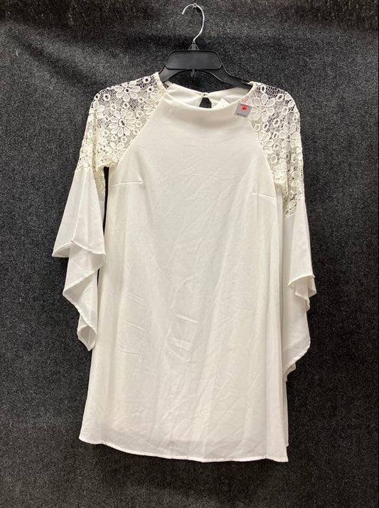 MOD REF Women's Candace Top White Floral Lace Bell Sleeve Blouse Size S NWT