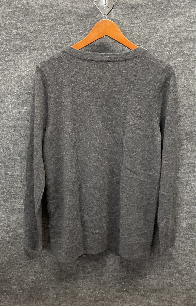 INC International Concepts Women's Embellished Keyhole Sweater Gray M NWT