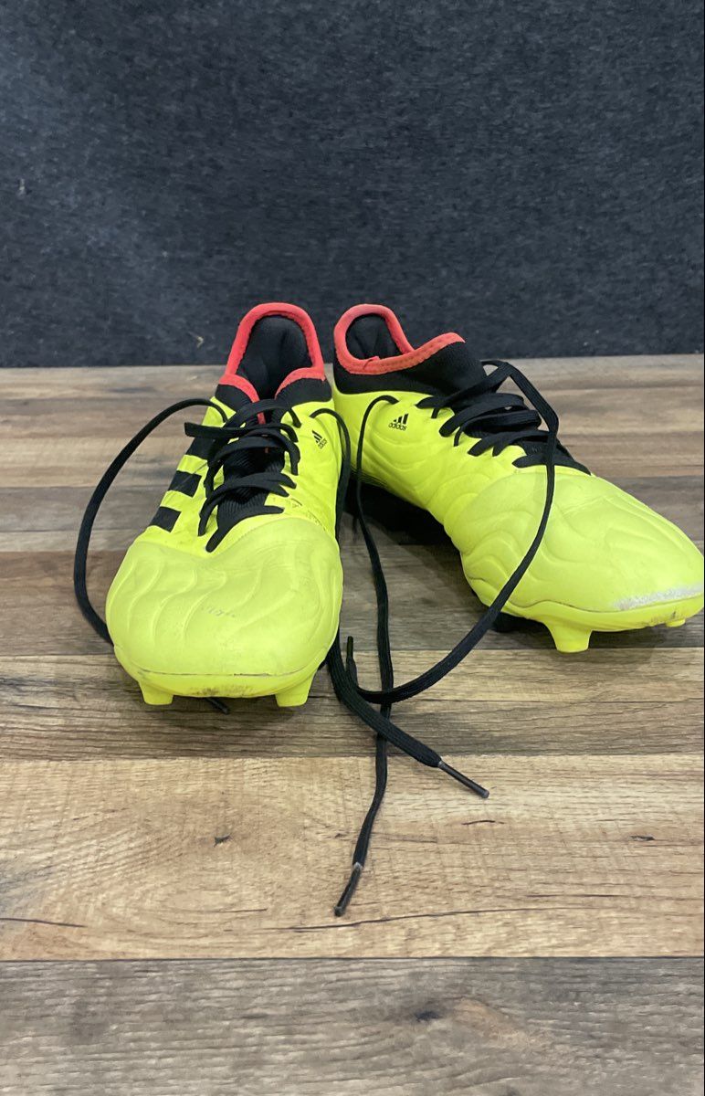 adidas Copa Sense.3 FG Solar Yellow Black Red Soccer Cleats Men's Size 8