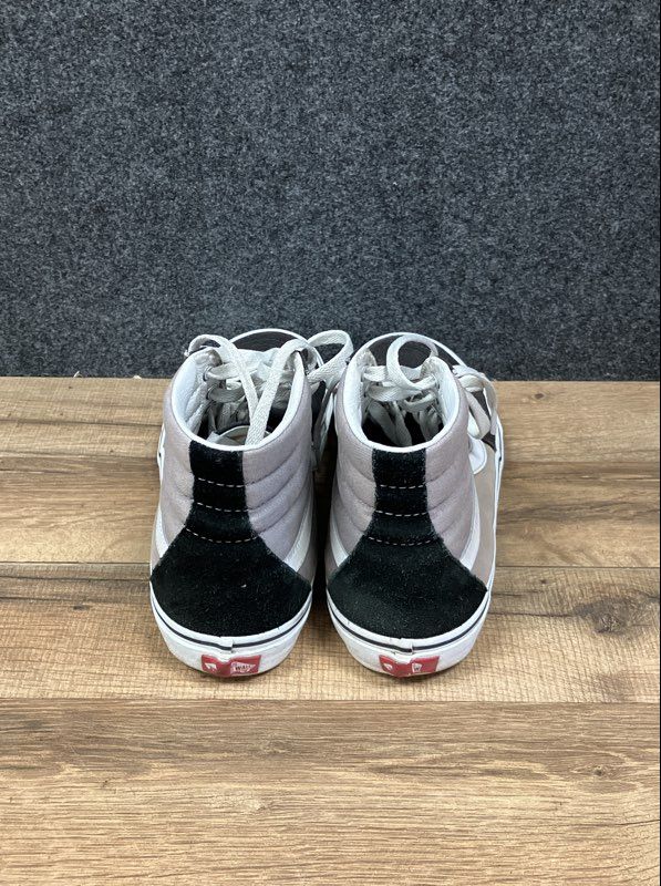 Vans Sk8-Hi Black Grey White High Top Skate Shoes Men's Size 10
