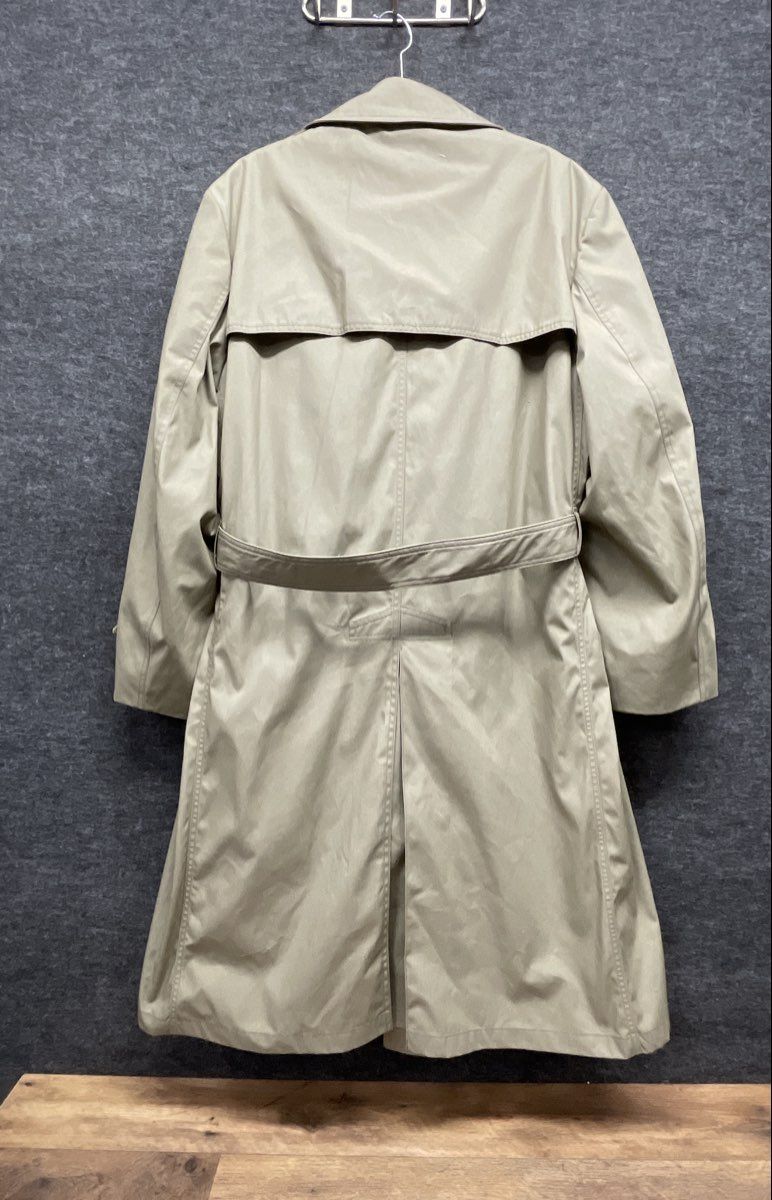 The Marine Shop Men's Khaki USMC Approved All-Weather Trench Coat Sz 44R