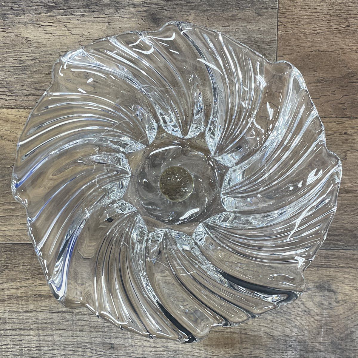 Vintage-Mikasa-Style Footed Crystal Dish