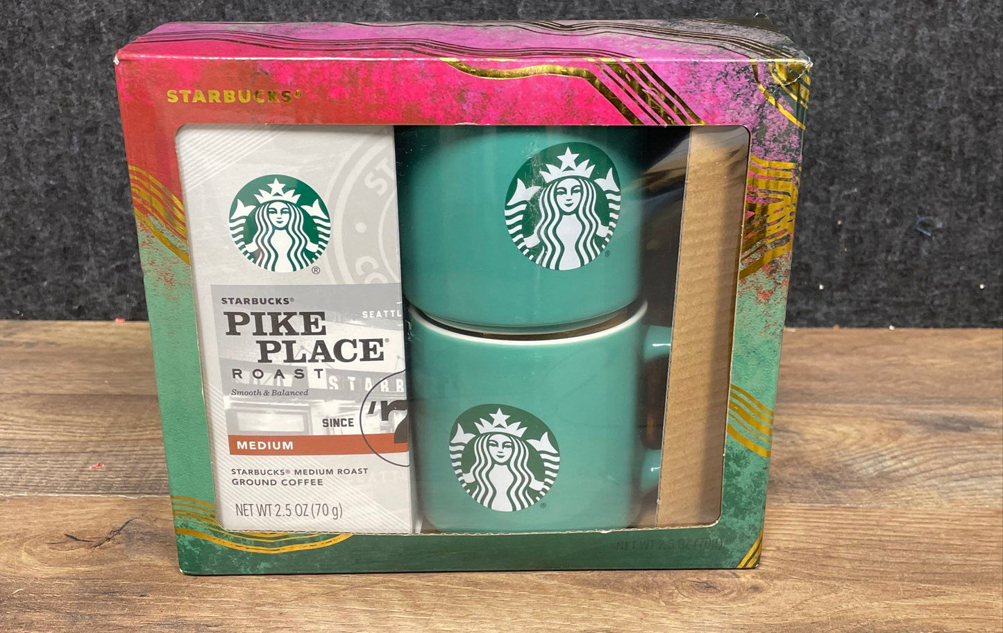 Starbucks Iridescent Tumbler & 2022 Stacking Mug Coffee Gift Set 3pc Lot New