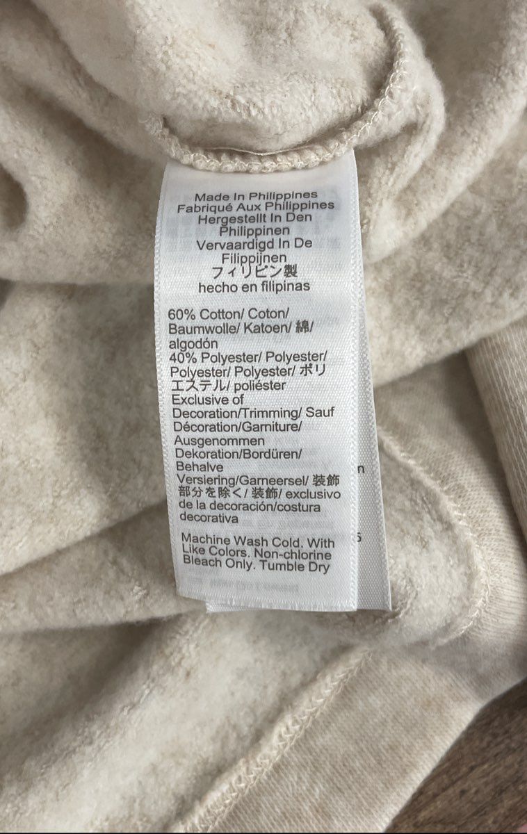 J.Crew Women's Oatmeal Heathered Funnel Neck Side Button Sweatshirt Sz M