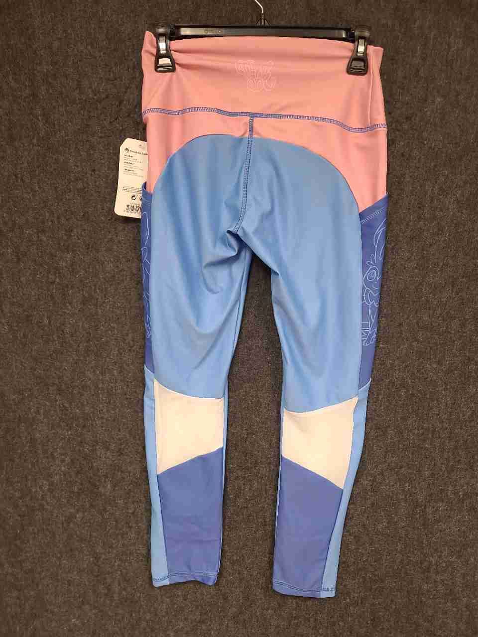 Pokemon Center Women's Sylveon Colorblock Leggings Pink Blue Sz M NWT