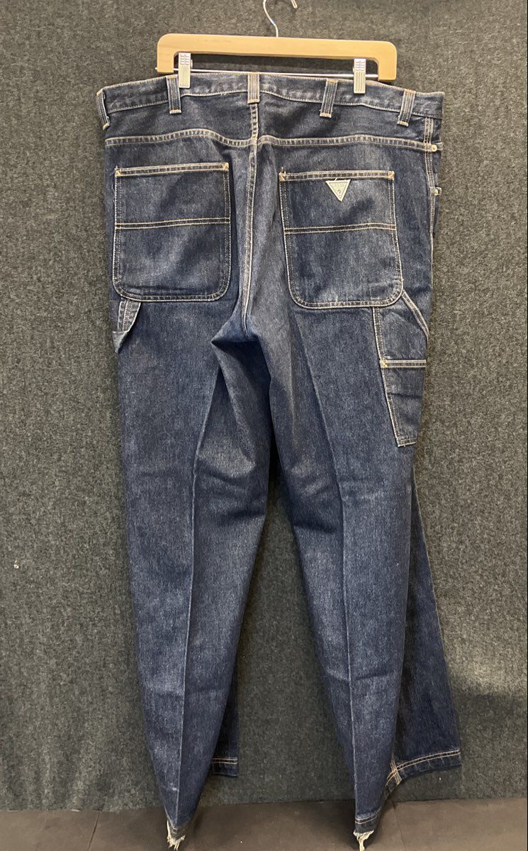 Vintage 90s Guess Men's Blue Carpenter Jeans Made in USA Sz 40x34