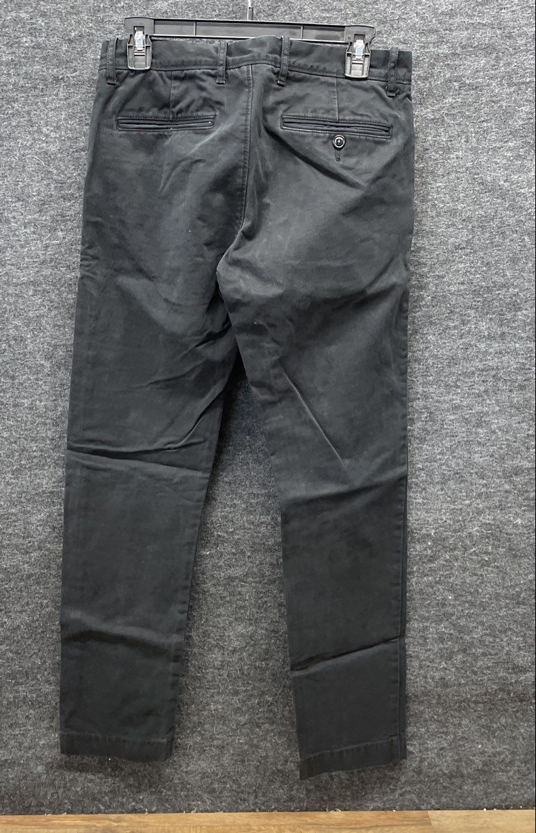 J.Crew Men's Black Broken-In Chino Pants 100% Cotton Re-Imagined Sz 28x30