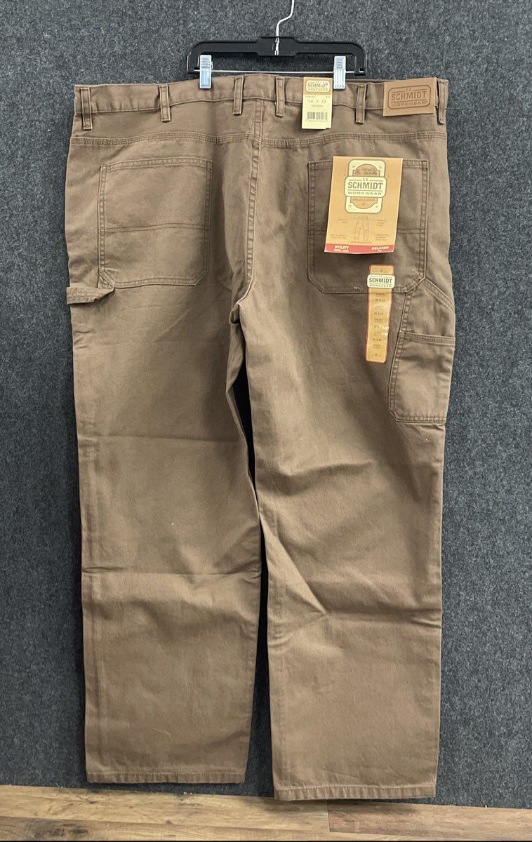 Schmidt Workwear Relaxed Fit Canvas Utility Work Pants NWT Sz 46x32