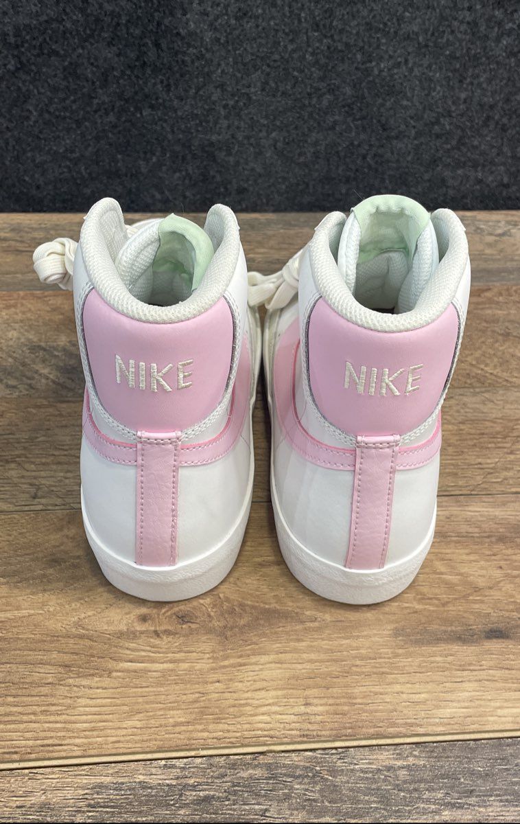 Nike Blazer Mid 77 GS White Pink Seafoam High Top Sneakers Size 7Y DA4086-106
