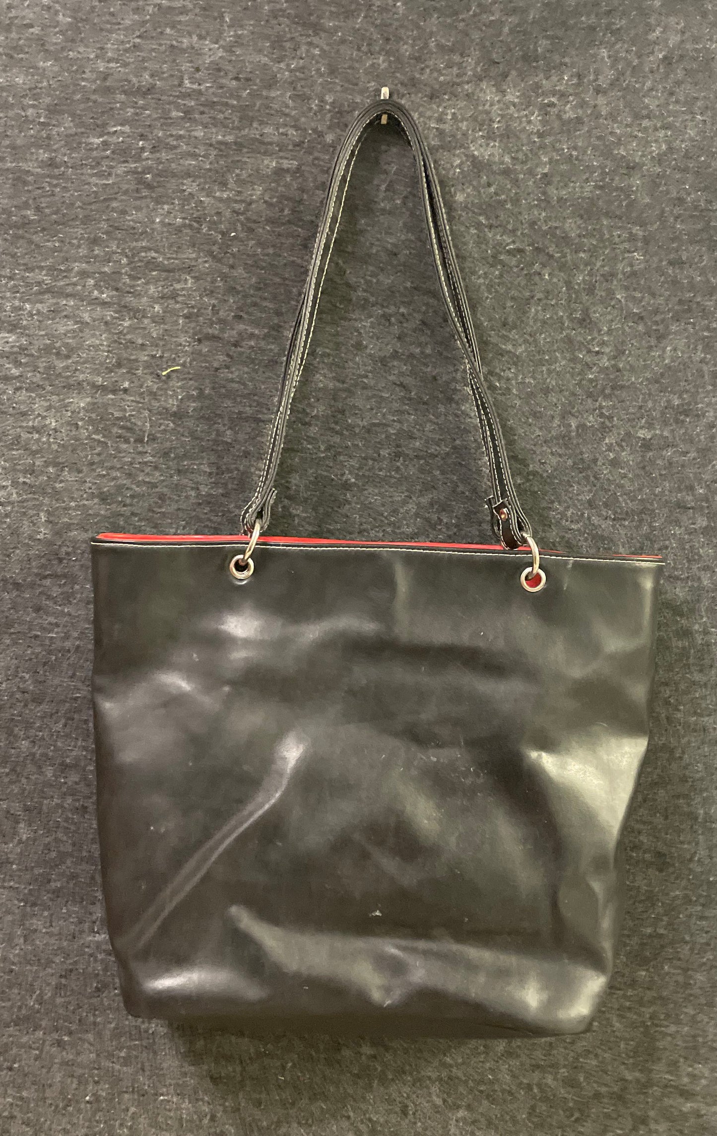 Vintage Disney Mickey Mouse Black Tote Bag Sequin Graphic Large Shoulder Bag
