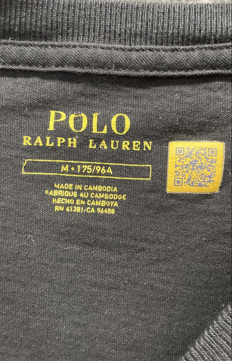Polo Ralph Lauren Men's Black Short Sleeve Embroidered Pony Logo T-Shirt Sz M