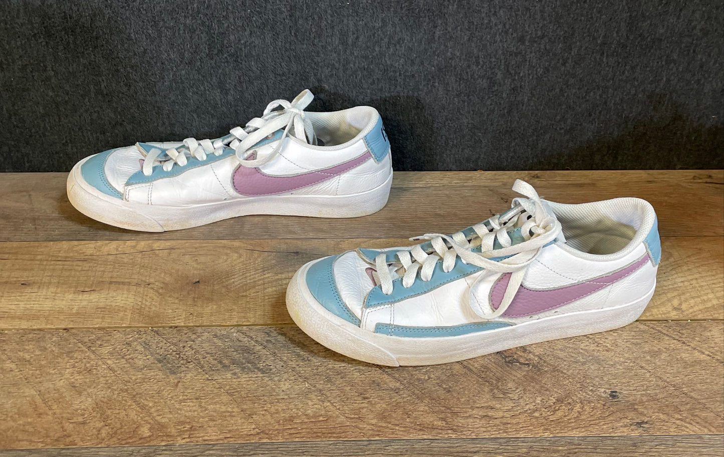 Nike Blazer Low '77 By You White Blue Lavender Women's Size 10