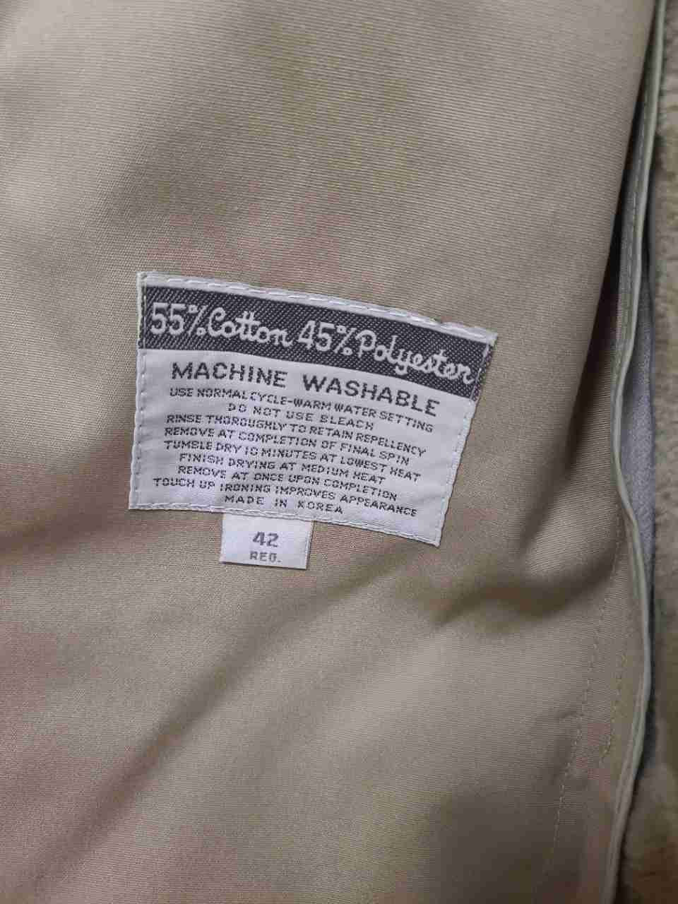 Vintage 80s Misty Harbor Men's Tan Double Breasted Trench Coat Liner Sz 42 Reg
