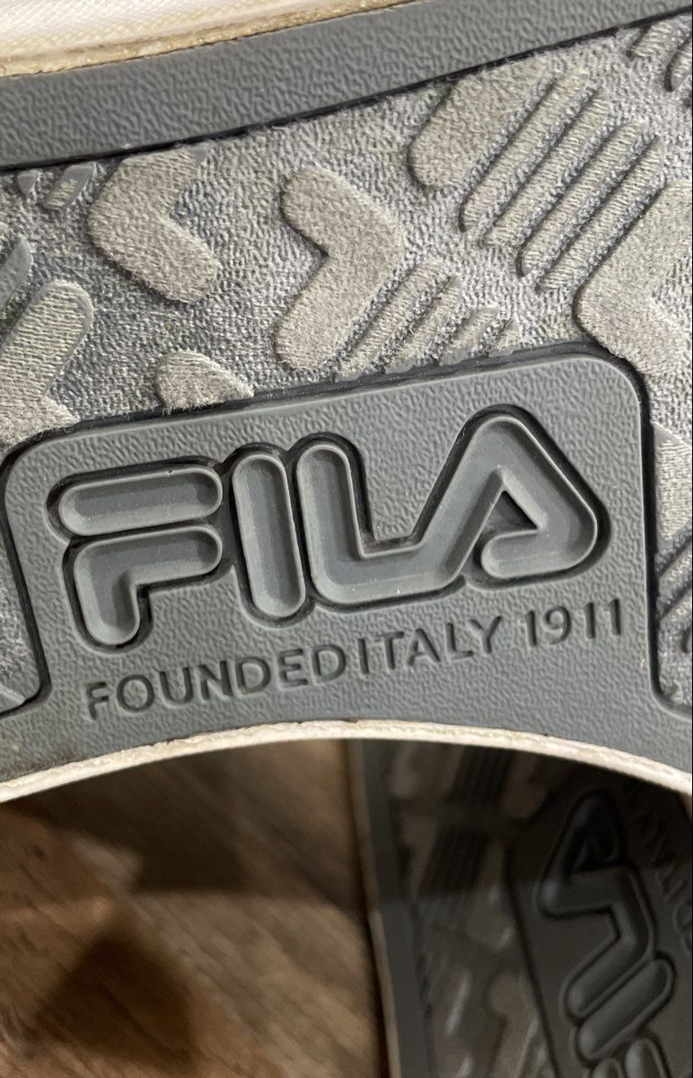Fila Panache Black White Canvas Low Top Sneakers Men's Size 11