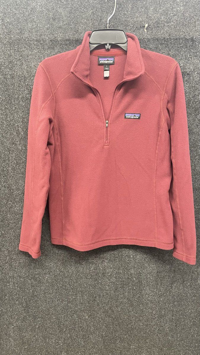 Patagonia Women's Micro D 1/4 Zip Pullover Dark Pink Fleece Sz S