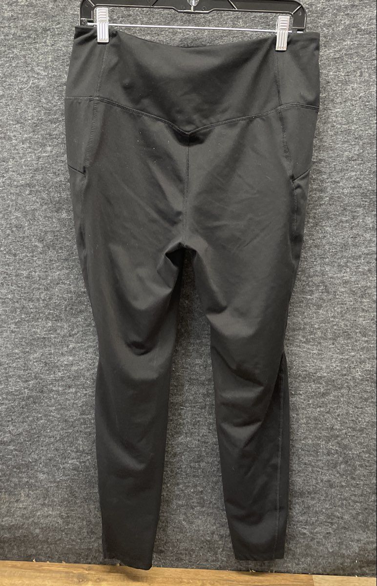 Eddie Bauer Women's Black Performance Sweatpants Zip Pockets Athletic Sz L