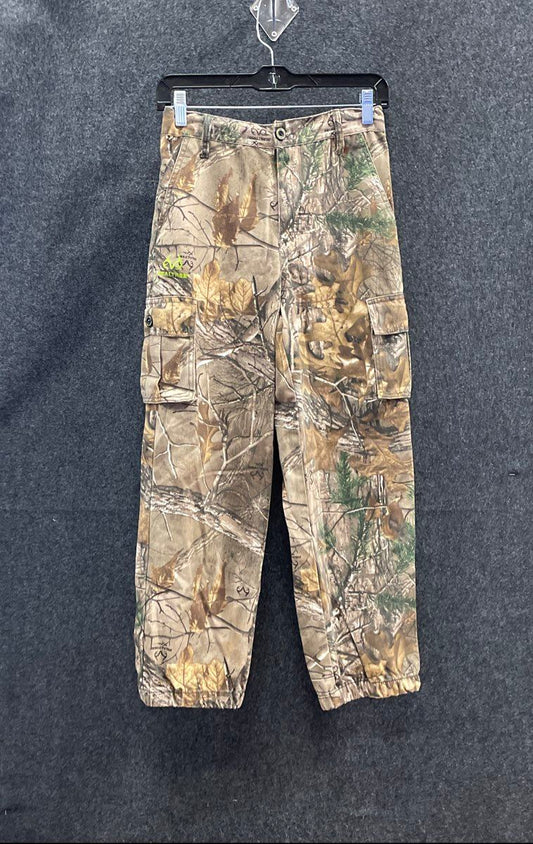Realtree Women's Xtra Camo Cargo Pants Outdoor Hunting Hiking Sz L 10/12