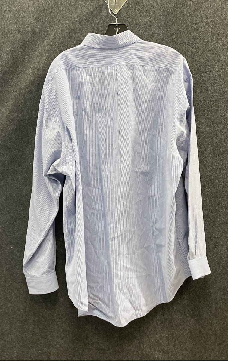 Ralph Lauren Men's Blake Blue White Micro Check Cotton Button Up Shirt Sz XL