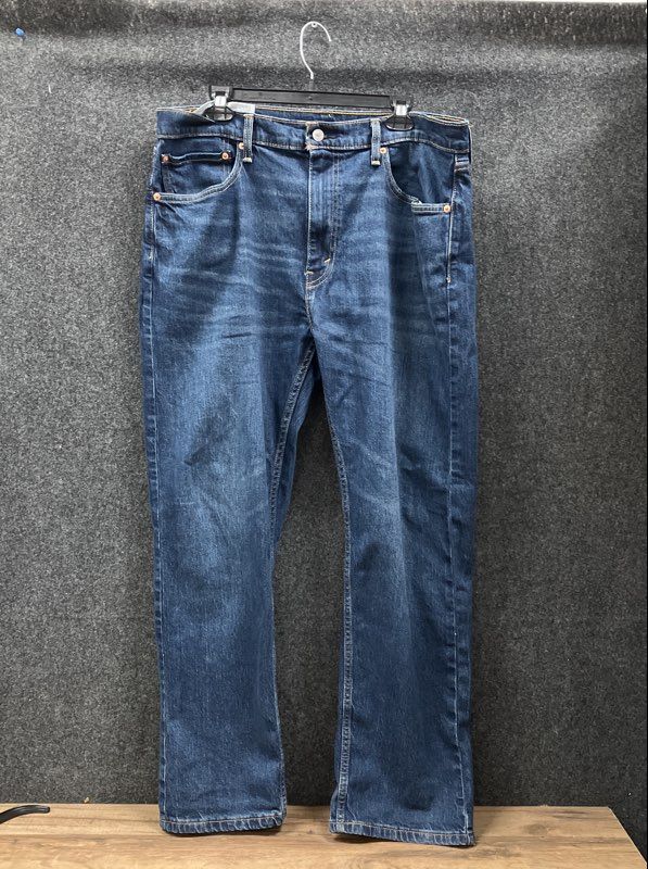 Levi's Men's 505 Straight Leg Jeans Medium Blue Wash Stretch Denim 38x30