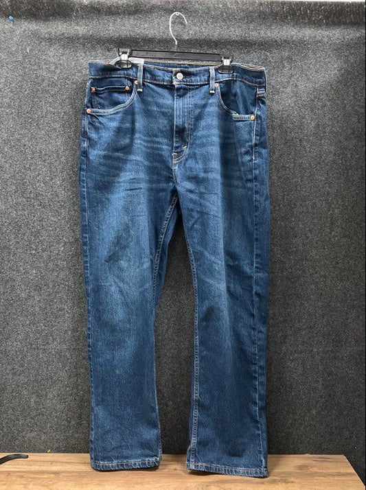 Levi's Men's 505 Straight Leg Jeans Medium Blue Wash Stretch Denim 38x30