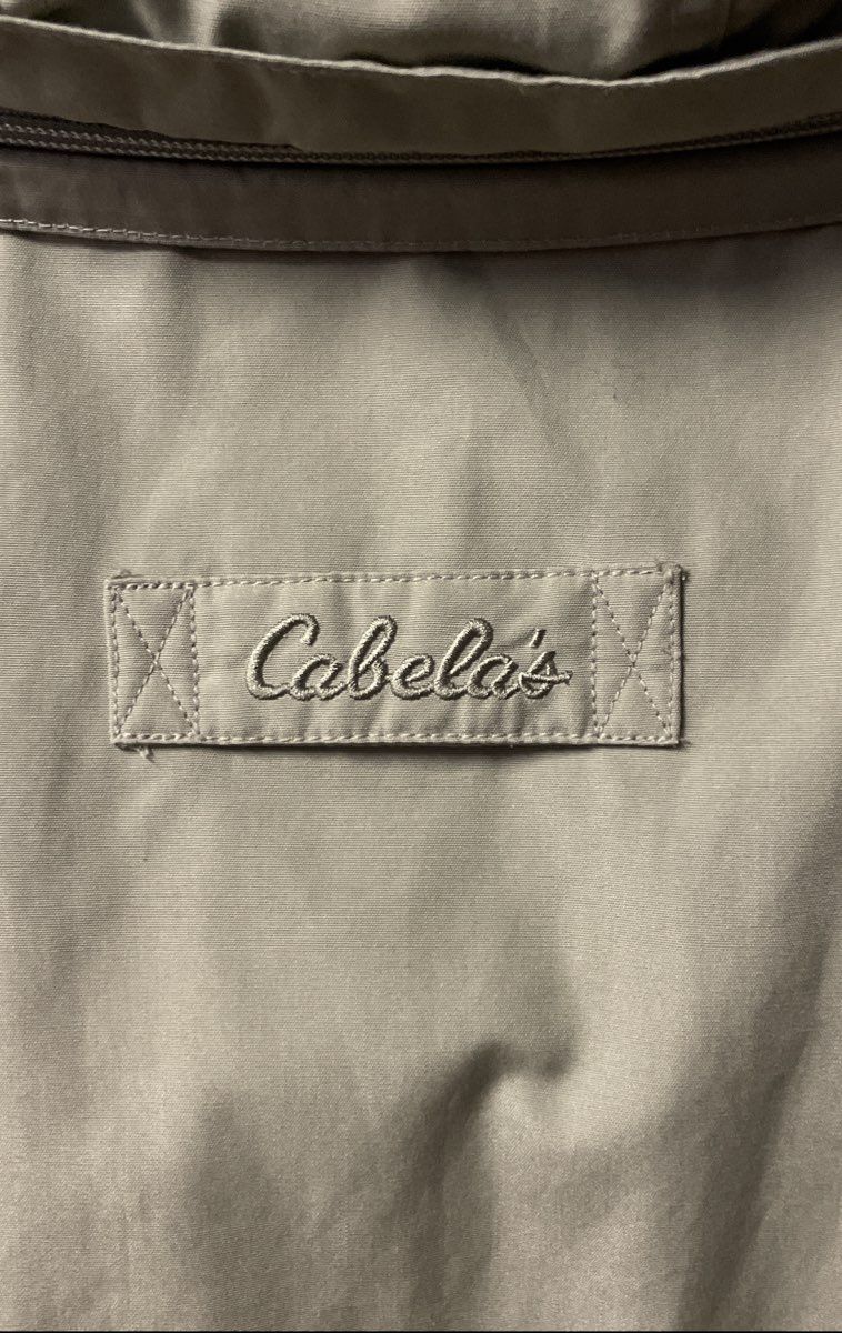 Vintage Y2K Cabela's Men's Gray Premier Northern Goose Down Parka Hooded 2XL