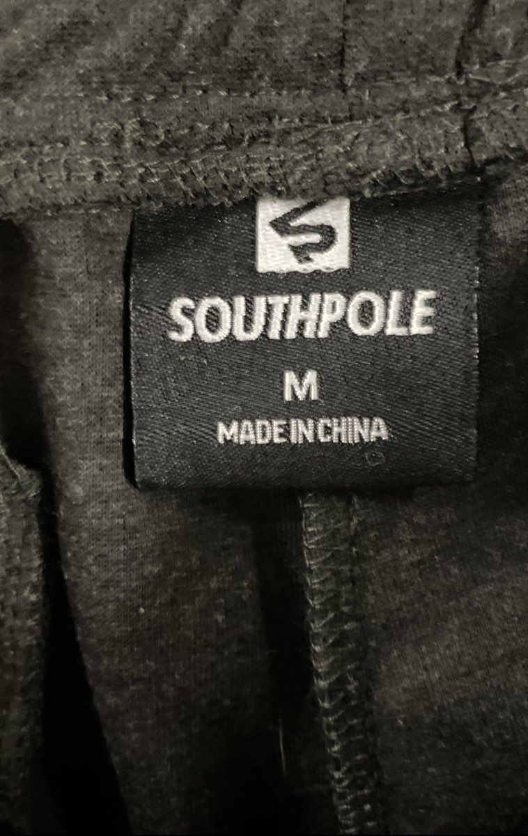 Southpole Men's Dark Gray Tech Fleece Joggers Sweatpants NWT Sz M