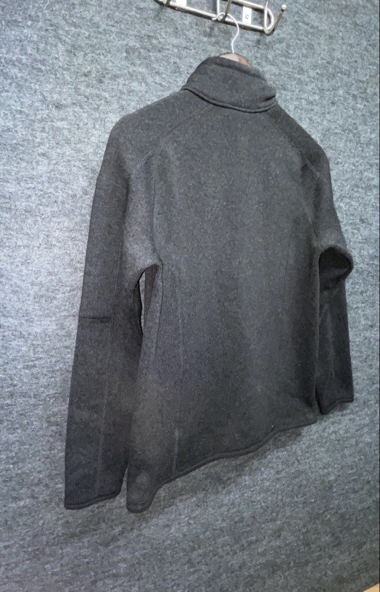 Patagonia Men's Better Sweater 1/4 Zip Fleece Black Zachary Piper Logo Sz M