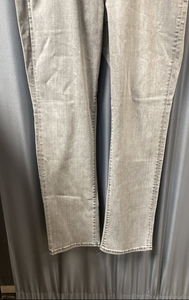Lauren Ralph Lauren Women's Gray Stretch Straight Leg Denim Jeans Sz 14