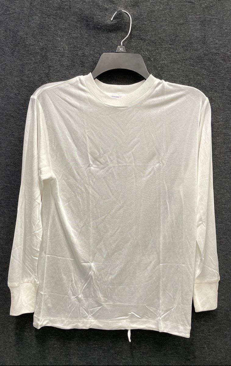 Vintage 90s SportSilks 100% Imperial Silk Long Sleeve Shirt Made in China Sz M
