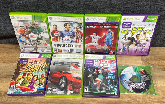 Lot of 8 Assorted Xbox 360 Games