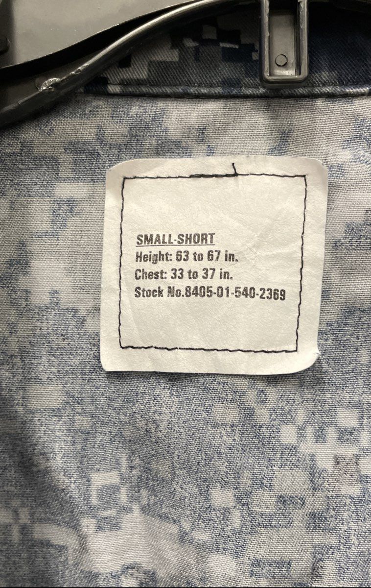 American Apparel US Navy NWU Type I Digital Camo Blouse Shirt Sz Small-Short