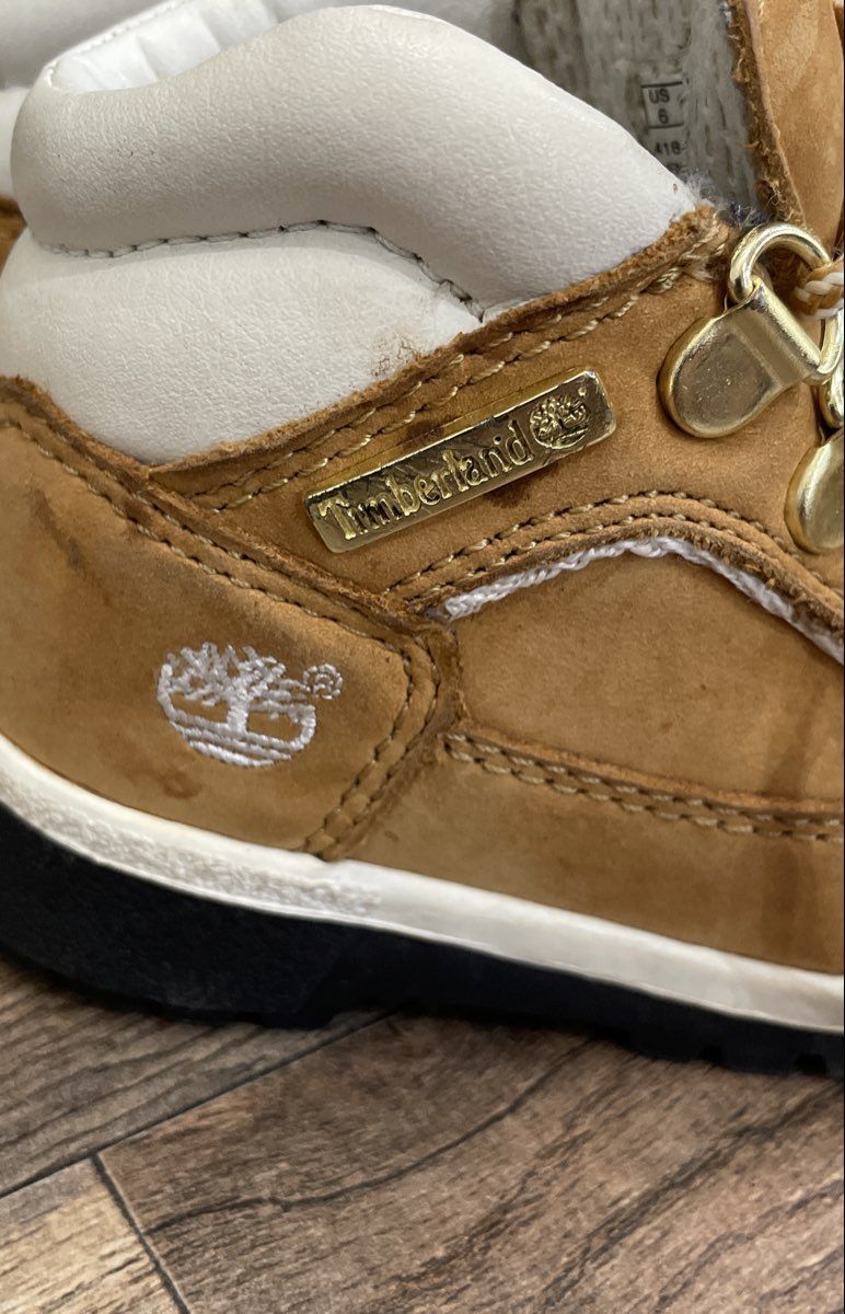 Timberland Toddler Wheat Leather Field Boots Size 6