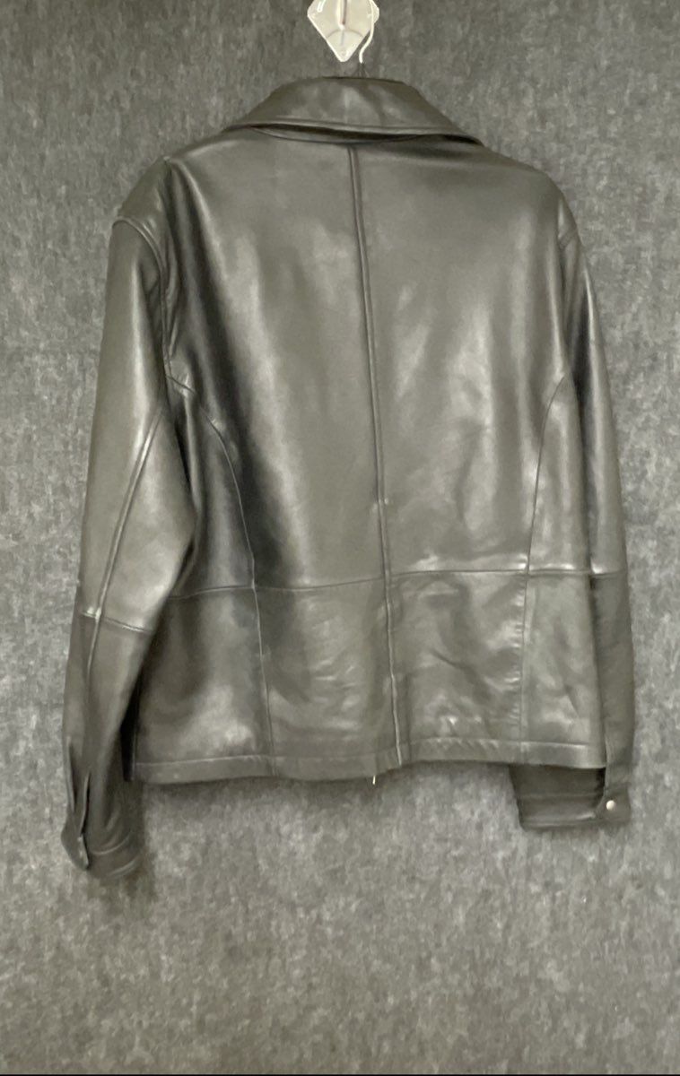 Jos. A. Bank Men's Signature Collection Black Genuine Leather Jacket Size L