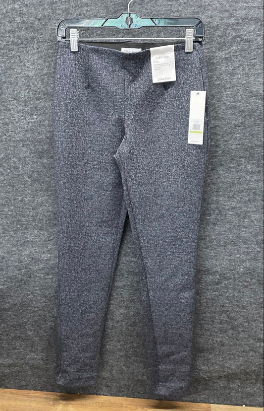 Calvin Klein Women's Gray Heathered Stretch Slim Tapered Ankle Pants NWT Sz 4
