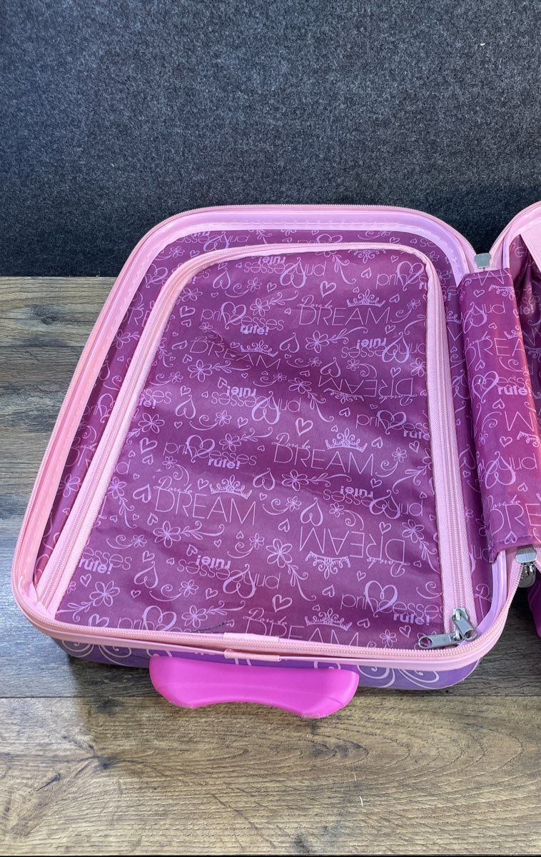 American Tourister Purple Disney Princess Hardside Upright Luggage Suitcase