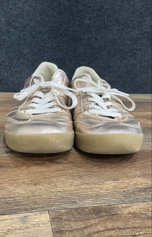 Skechers Rose Gold Metallic Low Top Sneaker Women's Size 10