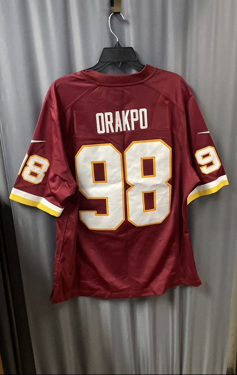 Nike Men's Washington Redskins Brian Orakpo #98 On Field Jersey Burgundy Sz L