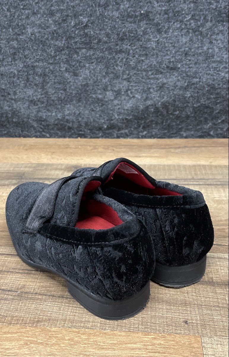 Bruno Marc Toddler Boy Black Velvet Loafers Dress Shoes Size 11 New In Box