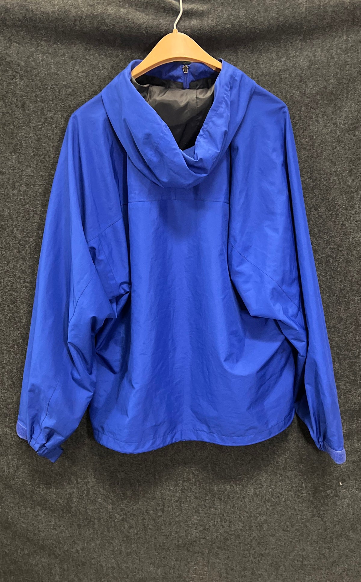 Frogg Toggs Men's Blue Rain Jacket Hooded Windbreaker Sz L