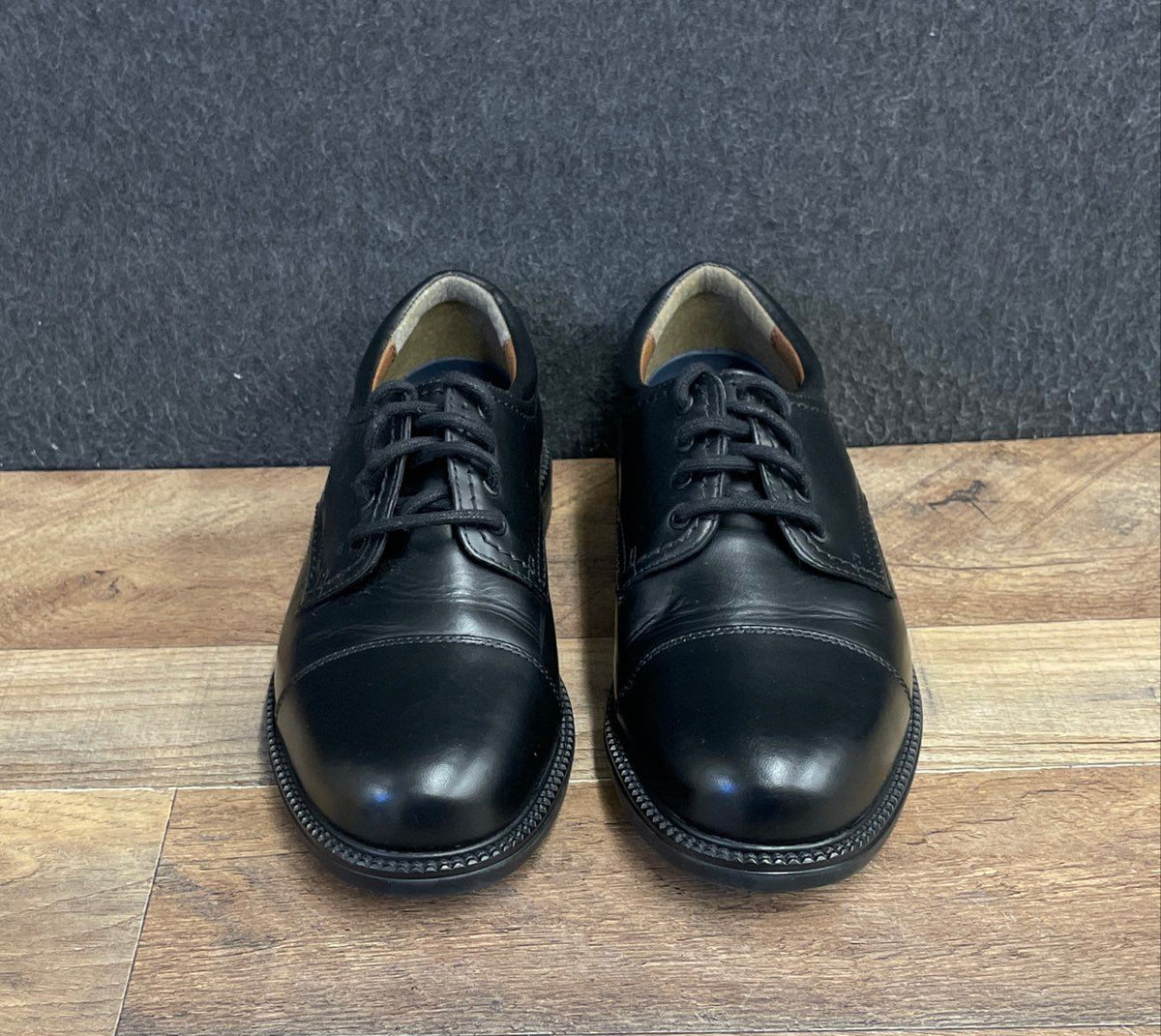 Dockers Gordon Black Leather Cap Toe Oxford Shoes Men's Size 7.5M