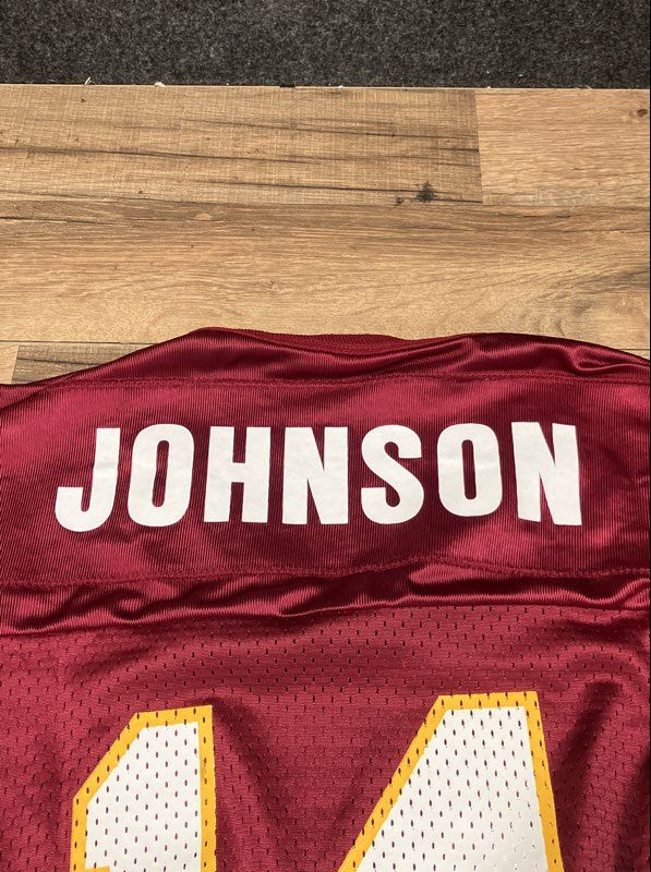 Vintage 90s Washington Redskins Brad Johnson 14 Champion Jersey Youth Sz L