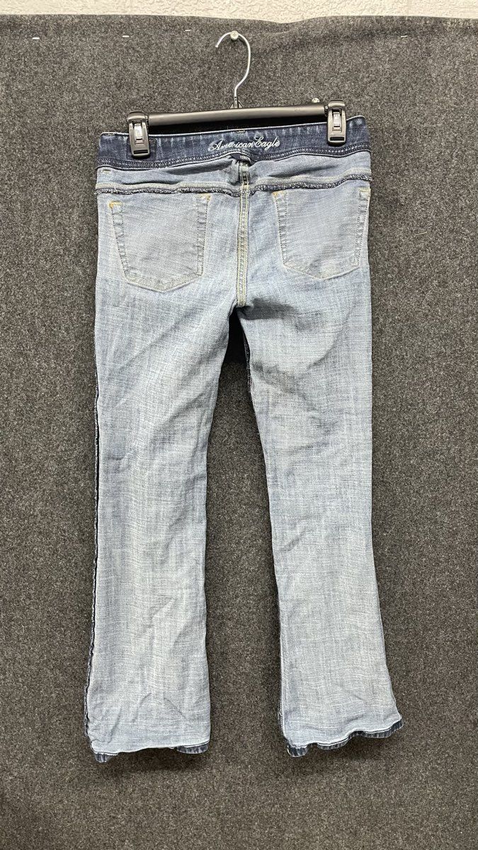 American Eagle Women's Original Boot Cut Jeans Medium Wash Denim AEO Size 4