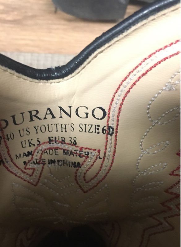 Boy's Durango IT 940 Black Boot Size 6