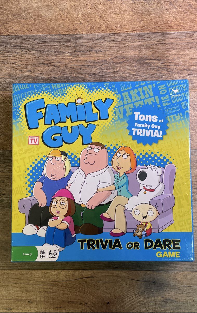 IOB New Cardinal Games Family Guy Trivia Or Dare Board Game