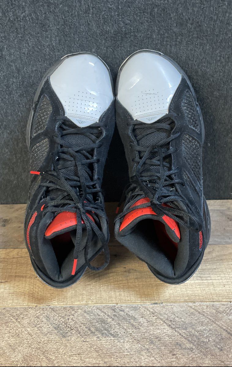 Adidas adizero Rose 1.5 Black White Red Basketball Shoes Size 10.5